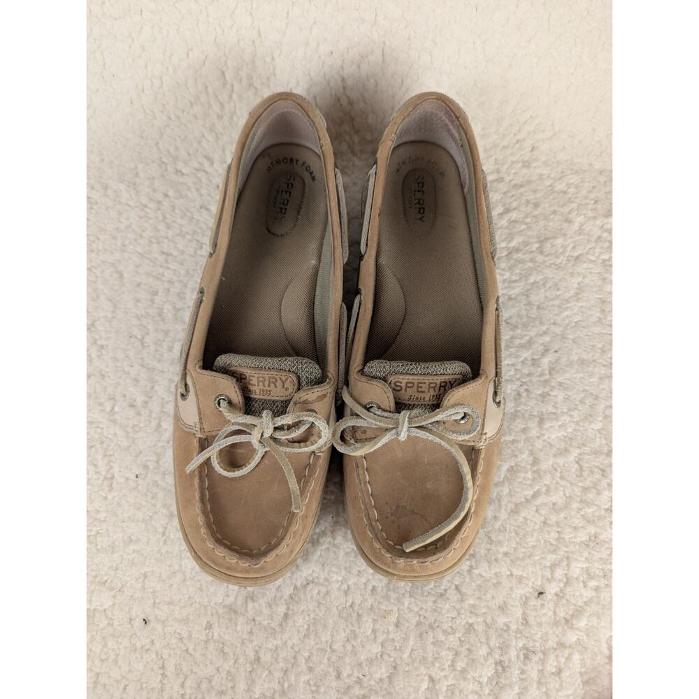 Sperry Women's Angelfish Boat Shoe Linen Oat‎ EU 39 / USA 11 Pre-Owned Used